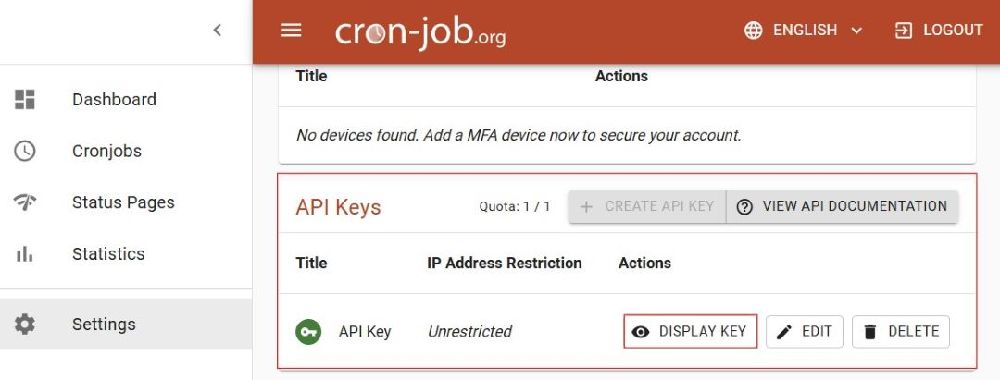 hosted cron job nopcommerce plugin api key explained nopadvance